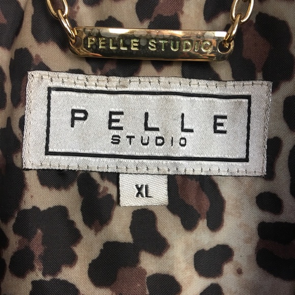 Pelle Studio Black Trench Coat Size XL - Picture 9 of 10